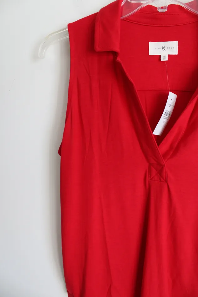 Earrings New York Company NEW Lou Grey Red Tank XS