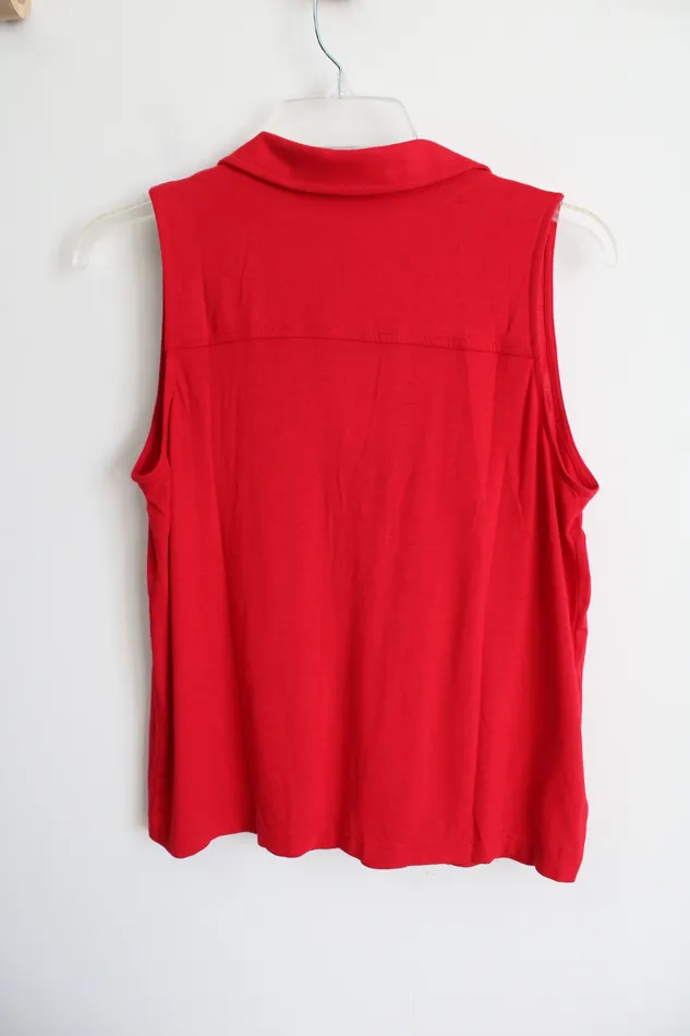 Earrings New York Company NEW Lou Grey Red Tank XS