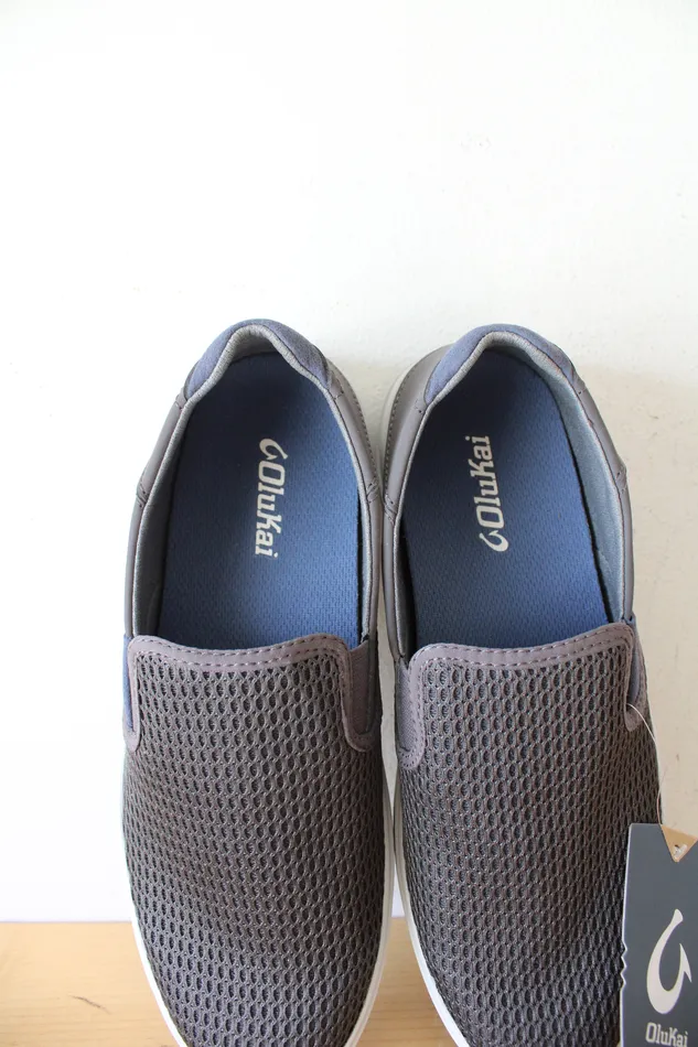 Earrings OluKai NEW OluKai Laeahi Gray SlipOn Shoes Size 8