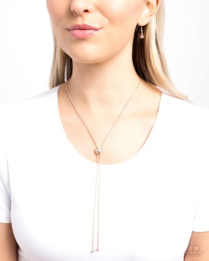 Earrings Paparazzi Accessories Raised Rose Rose Gold