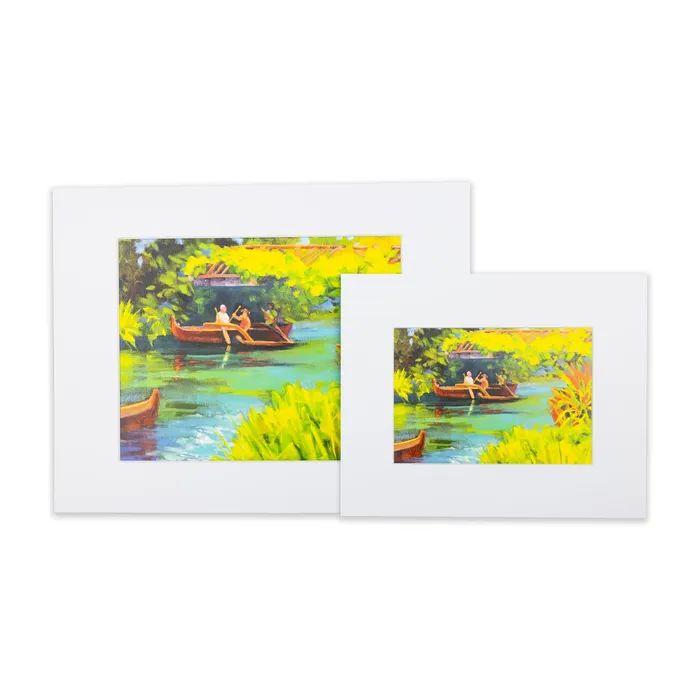 Earrings PCCBUYDIRECT Under the Bridge Matted Print by Antoinette Powell 11 x 14