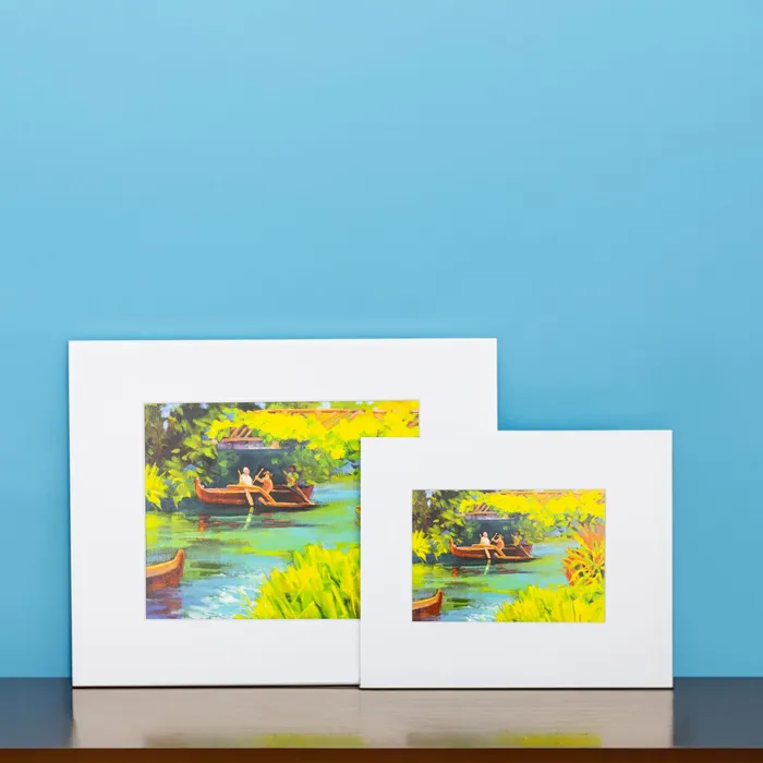 Earrings PCCBUYDIRECT Under the Bridge Matted Print by Antoinette Powell 11 x 14