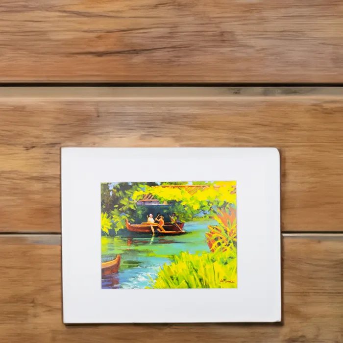 Earrings PCCBUYDIRECT Under the Bridge Matted Print by Antoinette Powell 11 x 14