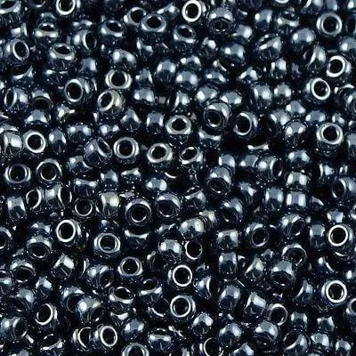 Earrings Peppy Beads Miyuki Seed Beads 80 Gunmetal 0451