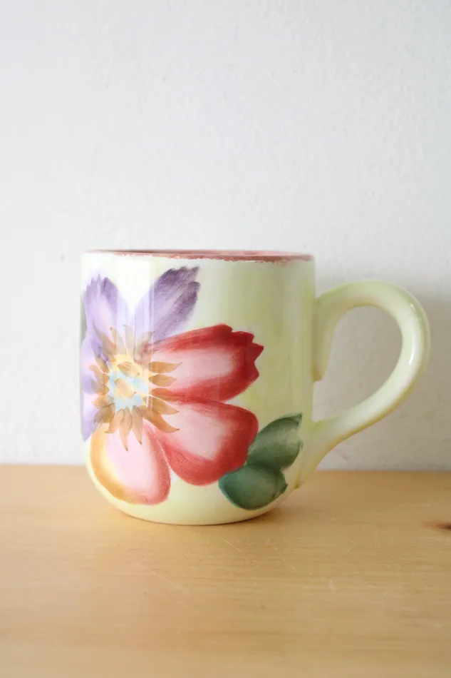 Earrings Pfaltzgraff Pfaltzgraff Flower Market Purple Pink Flower Mug