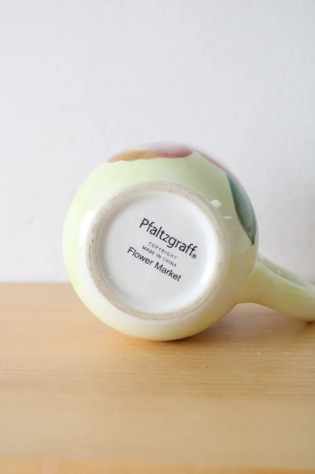 Earrings Pfaltzgraff Pfaltzgraff Flower Market Purple Pink Flower Mug