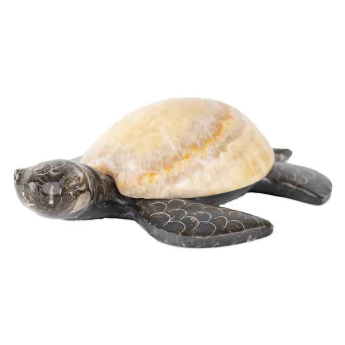 Earrings SSHANDCRAFTED Handcarved Marble Sea Turtle 65