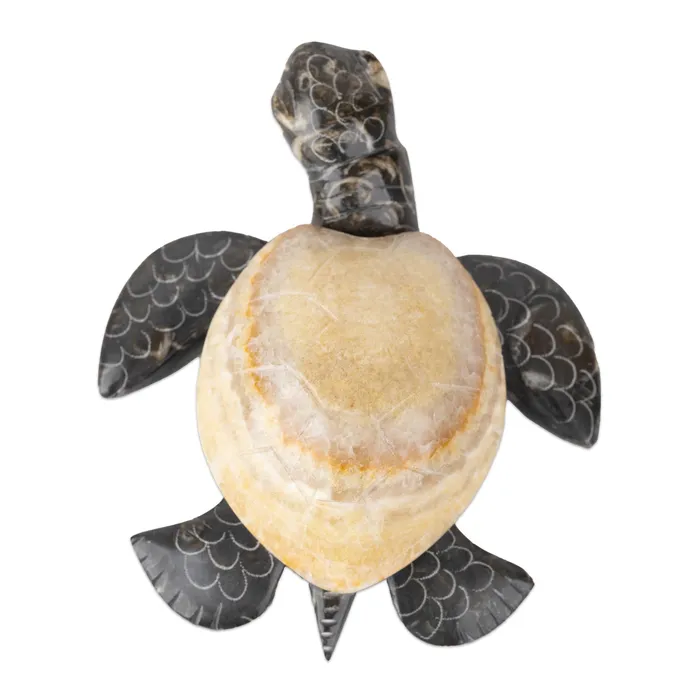 Earrings SSHANDCRAFTED Handcarved Marble Sea Turtle 65