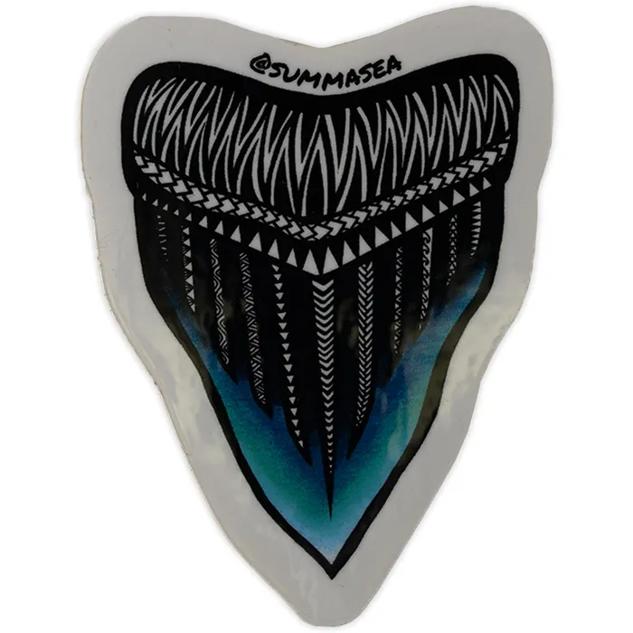 Earrings SUMMASEA Summasea Shark Tooth Vinyl Sticker by Summer Colmus