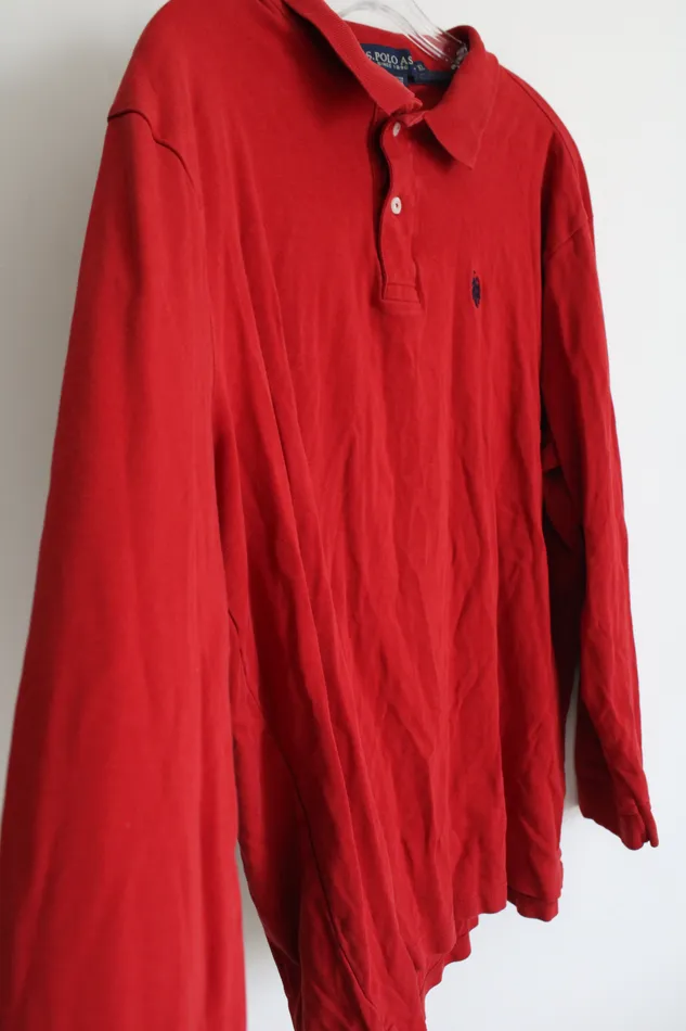 Earrings US Polo US Polo Assn Tomato Red Polo Long Sleeved Shirt XL