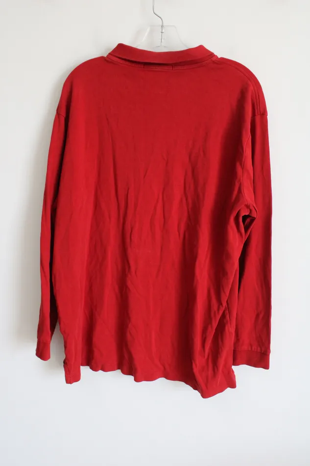 Earrings US Polo US Polo Assn Tomato Red Polo Long Sleeved Shirt XL