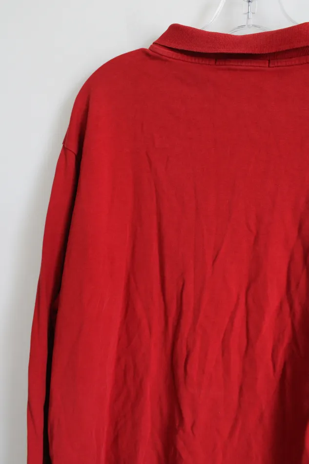 Earrings US Polo US Polo Assn Tomato Red Polo Long Sleeved Shirt XL