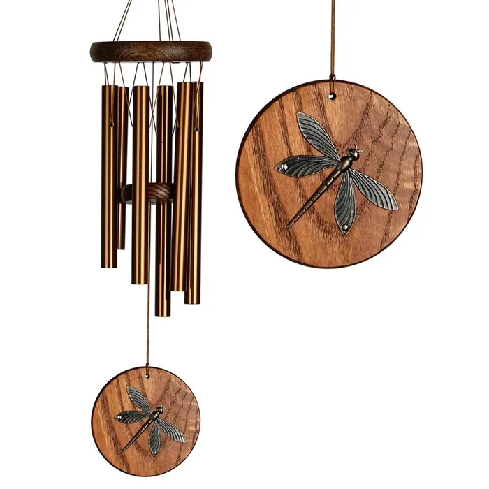 Earrings WOODSTOCKCHIMES Woodstock Chimes Habitats Teak Dragonfly Wind Chime