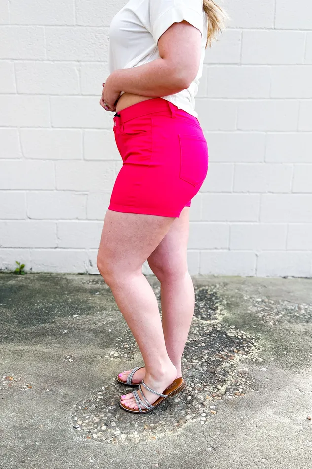 Earrings Zenana Zenana Kallen Shorts Fushia