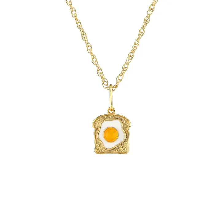 Egg on Toast Enamel Charm Kris Nations Earrings