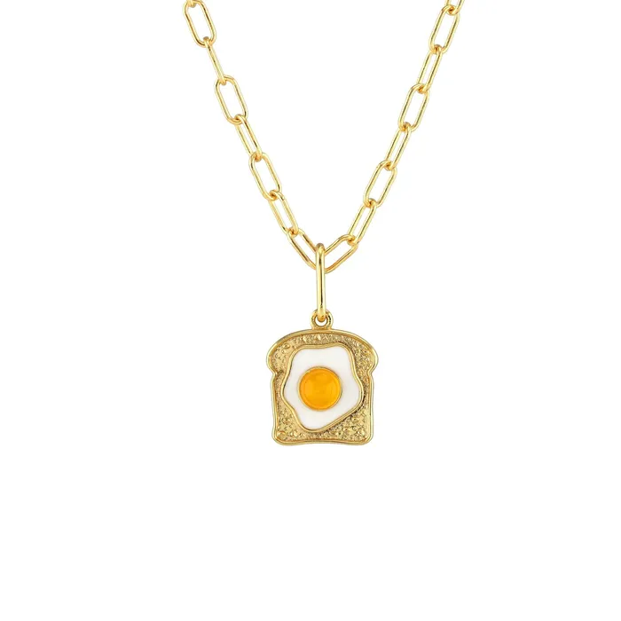 Egg on Toast Enamel Charm Kris Nations Earrings