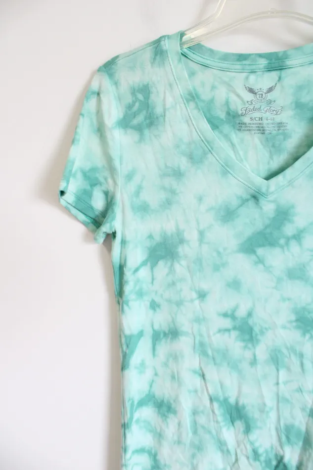 Faded Glory Necklaces Faded Glory Light Green TieDye Shirt S