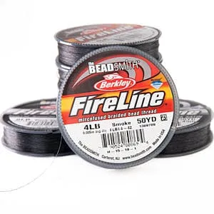 Fireline Thread 4 Lb Smoke Grey 50yd 0005 in012 mm Peppy Beads Earrings
