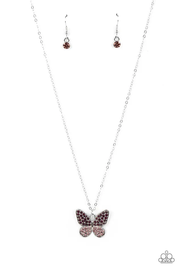 Flutter Forte Purple Paparazzi Accessories Earrings