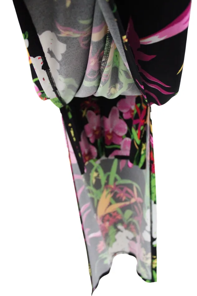 GILI Rings GILI Black Floral Maxi Dress S