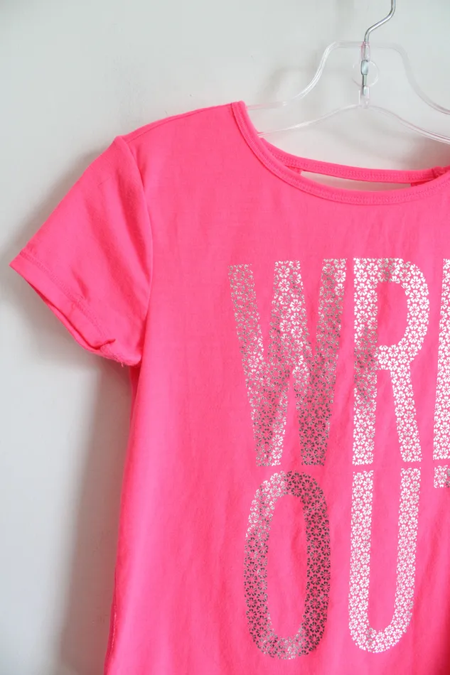 Gap Earrings NEW Gap Fit Hot Pink Wrk Out Shirt Youth S 8