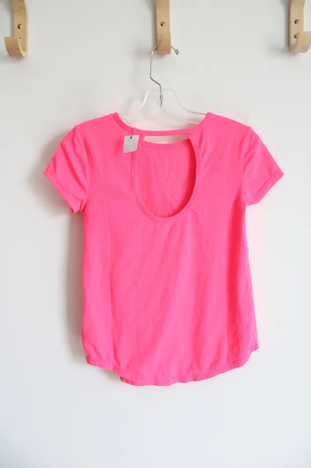 Gap Earrings NEW Gap Fit Hot Pink Wrk Out Shirt Youth S 8