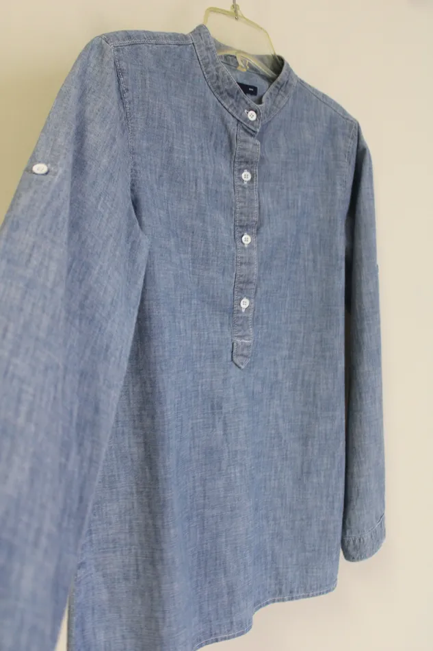 Gap Rings Gap Cotton Long Sleeved Blue Shirt S