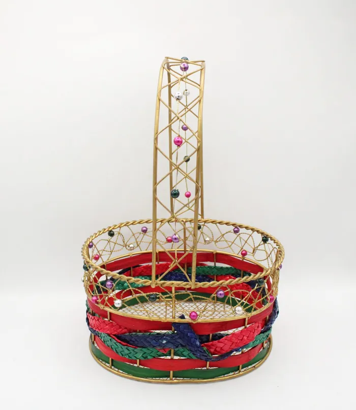 Gold Wire Beaded Basket Jubilee Thrift PreStyled Sets