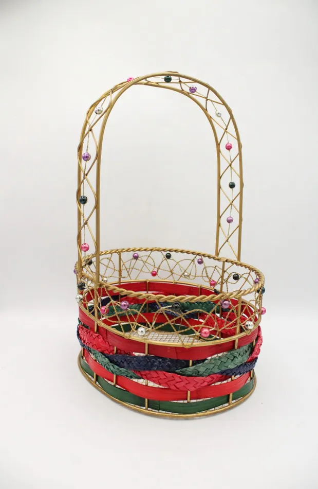 Gold Wire Beaded Basket Jubilee Thrift PreStyled Sets