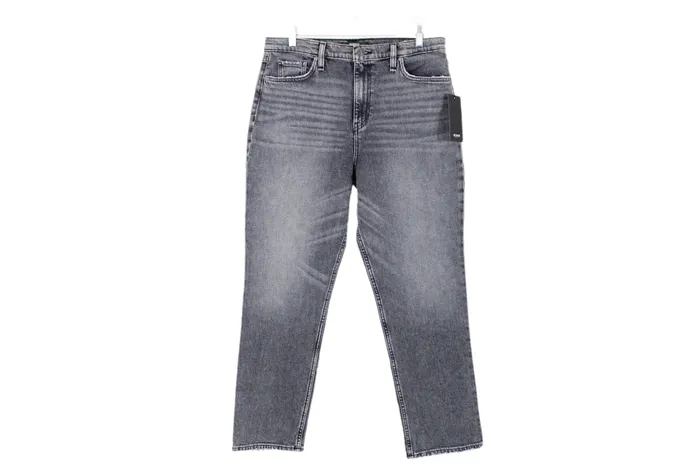 Hudson NEW Hudson Los Angeles Holly Straight Gray Wash Jeans 32 10 Earrings