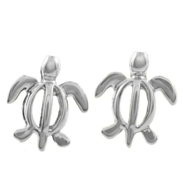 Island Fine Jewelry Earrings Sterling Silver Petro Honu Sea Turtle Post Earrings Island Fine Jewelry Earrings Sterling Silver Petro Honu Sea Turtle Post Earrings