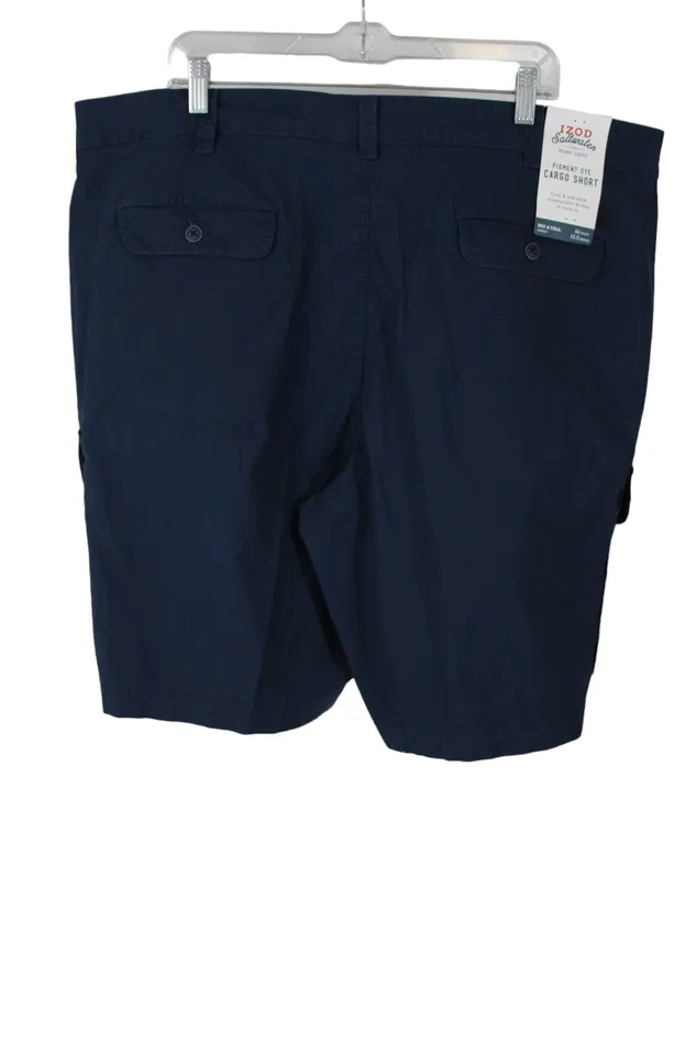 Izod NEW Izod Saltwater Blue Cargo Short 44 Rings
