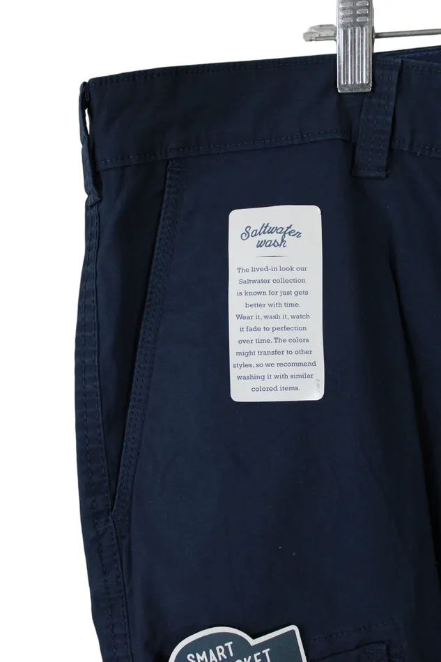 Izod NEW Izod Saltwater Blue Cargo Short 44 Rings