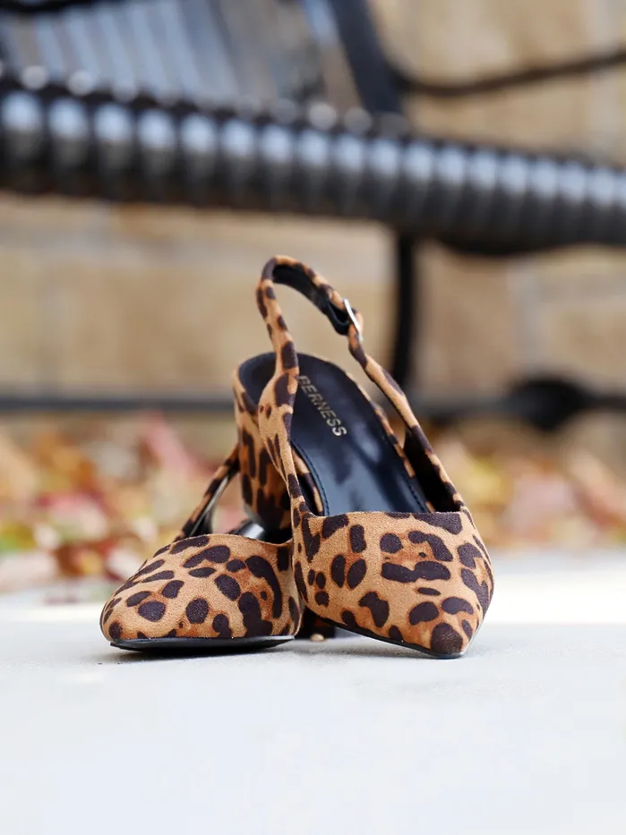 Joia Trading Earrings Chloe Sling Back Chunky Heel