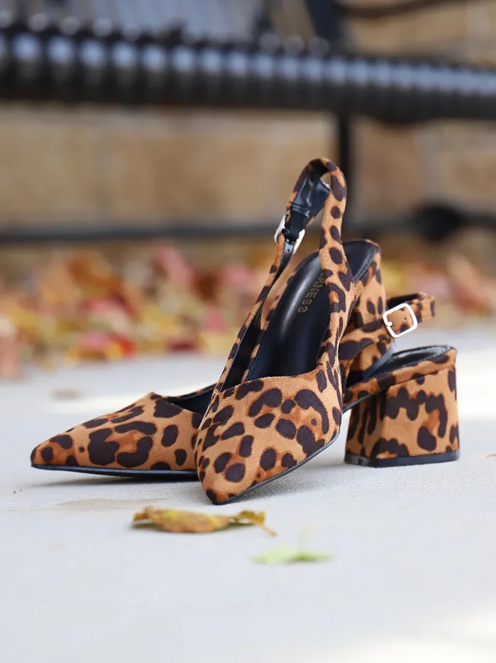 Joia Trading Earrings Chloe Sling Back Chunky Heel