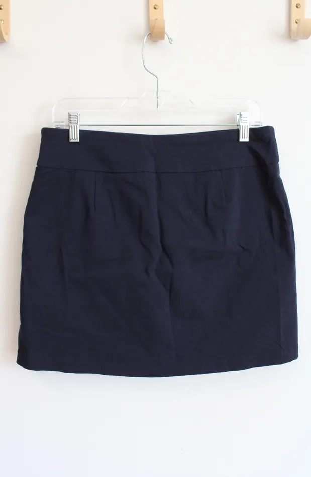 Jubilee Thrift Earrings Navy Stretch Skort M 10