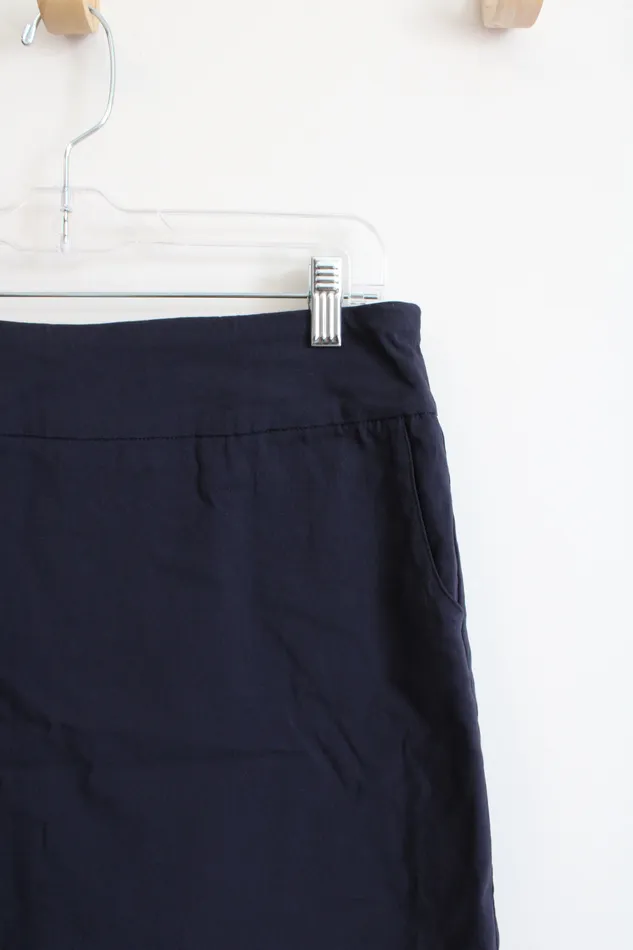 Jubilee Thrift Earrings Navy Stretch Skort M 10
