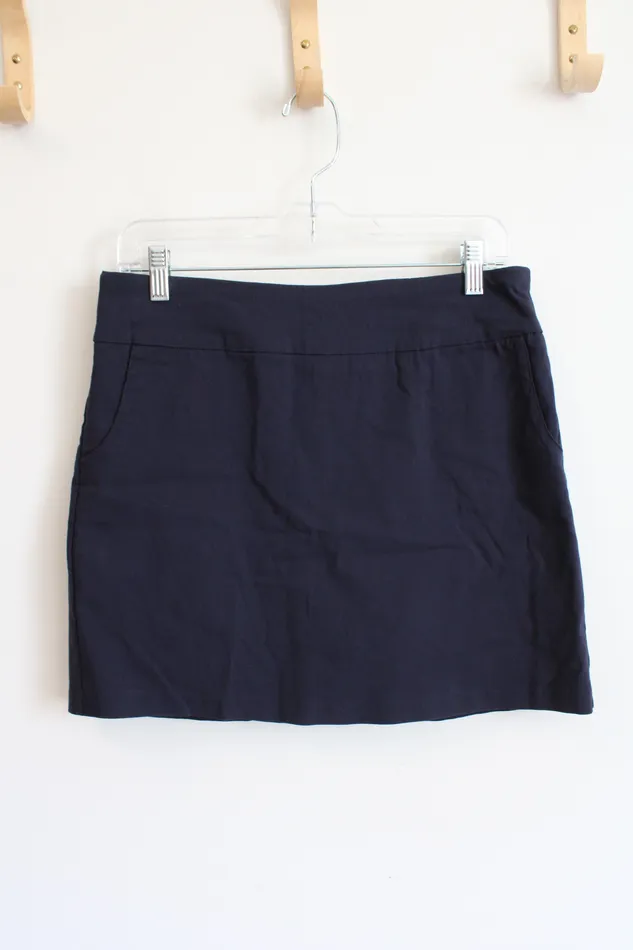 Jubilee Thrift Earrings Navy Stretch Skort M 10
