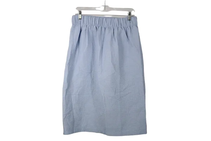 Jubilee Thrift Light Blue Waffle Knit Wrap Skirt XL Necklaces