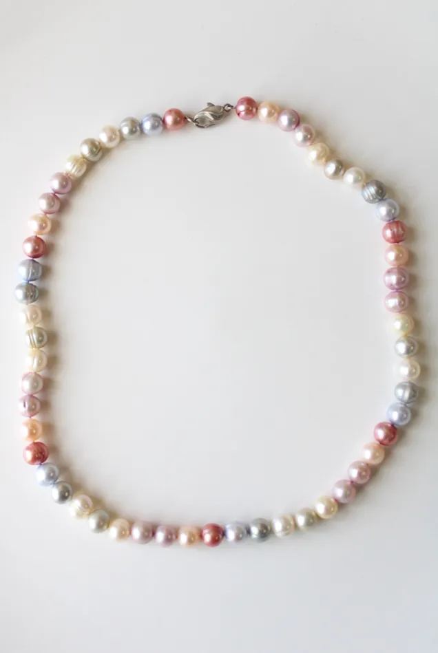 Jubilee Thrift Necklaces Pastel Multicolored Genuine Freshwater Pearl Necklace