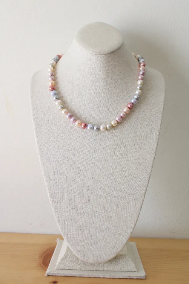 Jubilee Thrift Necklaces Pastel Multicolored Genuine Freshwater Pearl Necklace