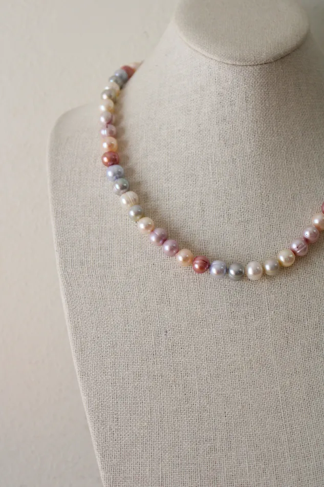 Jubilee Thrift Necklaces Pastel Multicolored Genuine Freshwater Pearl Necklace