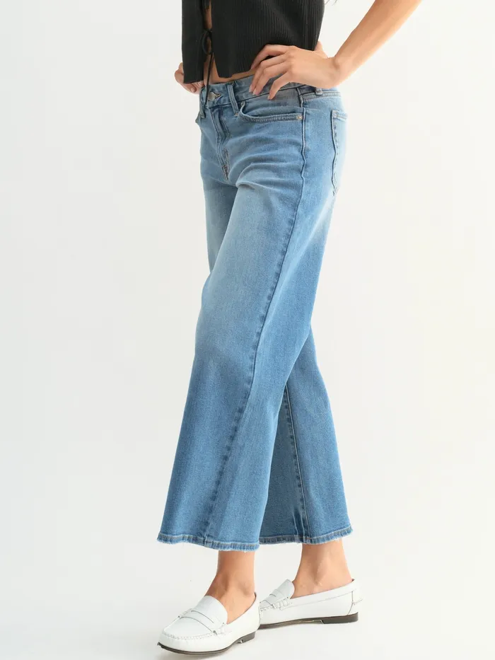Just Panmaco Earrings Just USA Jeans Cropped Wide Leg