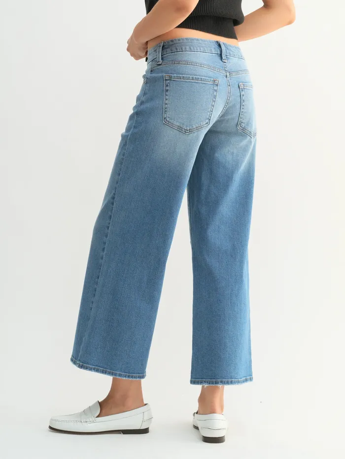 Just Panmaco Earrings Just USA Jeans Cropped Wide Leg