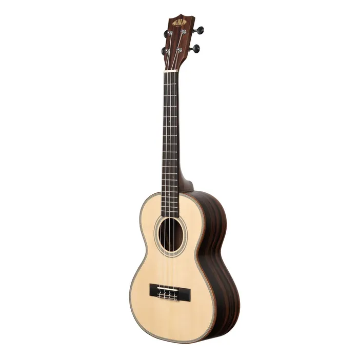 KALABRAND Earrings Kala Solid Spruce Top Striped Ebony Tenor Ukulele