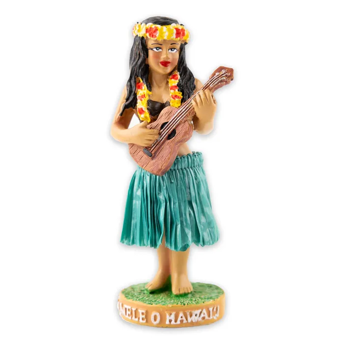 KCCOMPANY Earrings Mini Handpainted Hula Dashboard Bobble Doll
