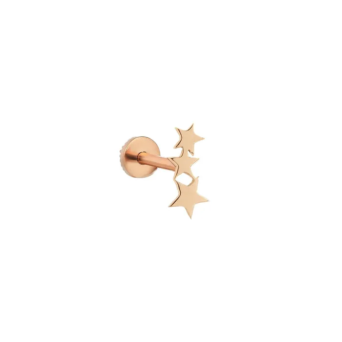 Kismet by Milka Earrings 3 Star Piercing