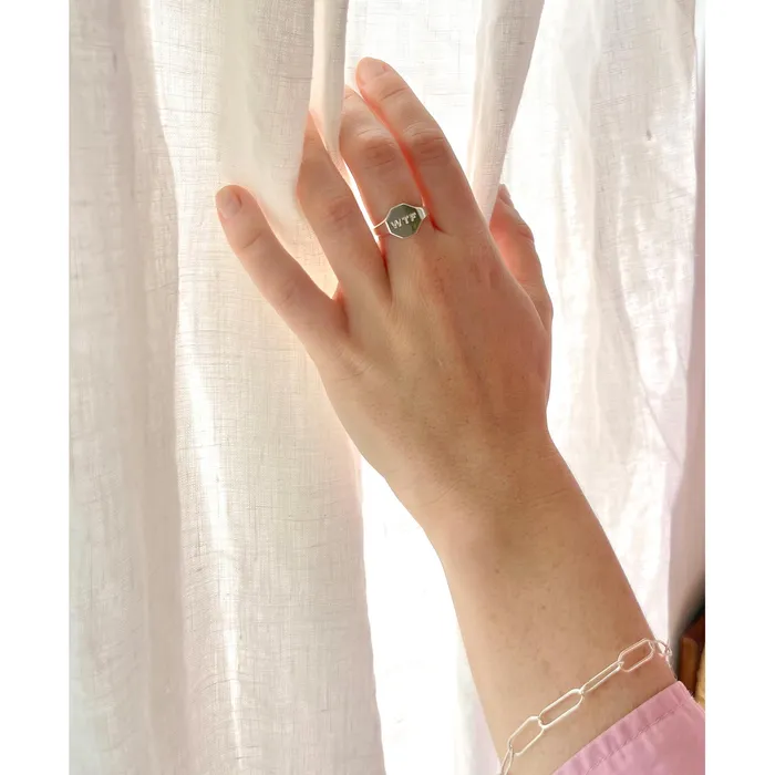 kris nations Rings WTF Signet Ring