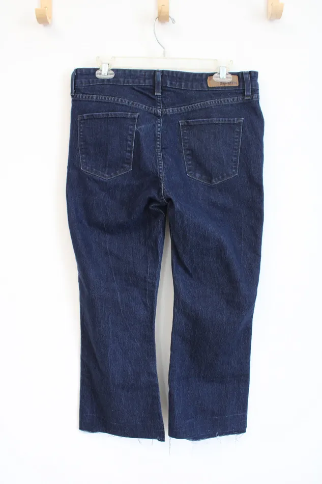Levis Rings Levis Denizen Dark Wash Cut Off Boot Cut Jeans 32