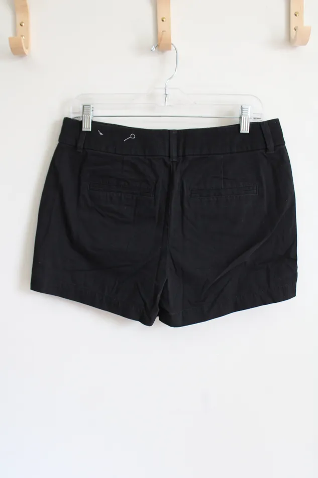 LOFT Black Chino Shorts 4 Ann Taylor LOFT Rings